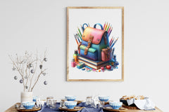 Retro School Bag Clipart Bundle - CraftNest - Digital Crafting and Art