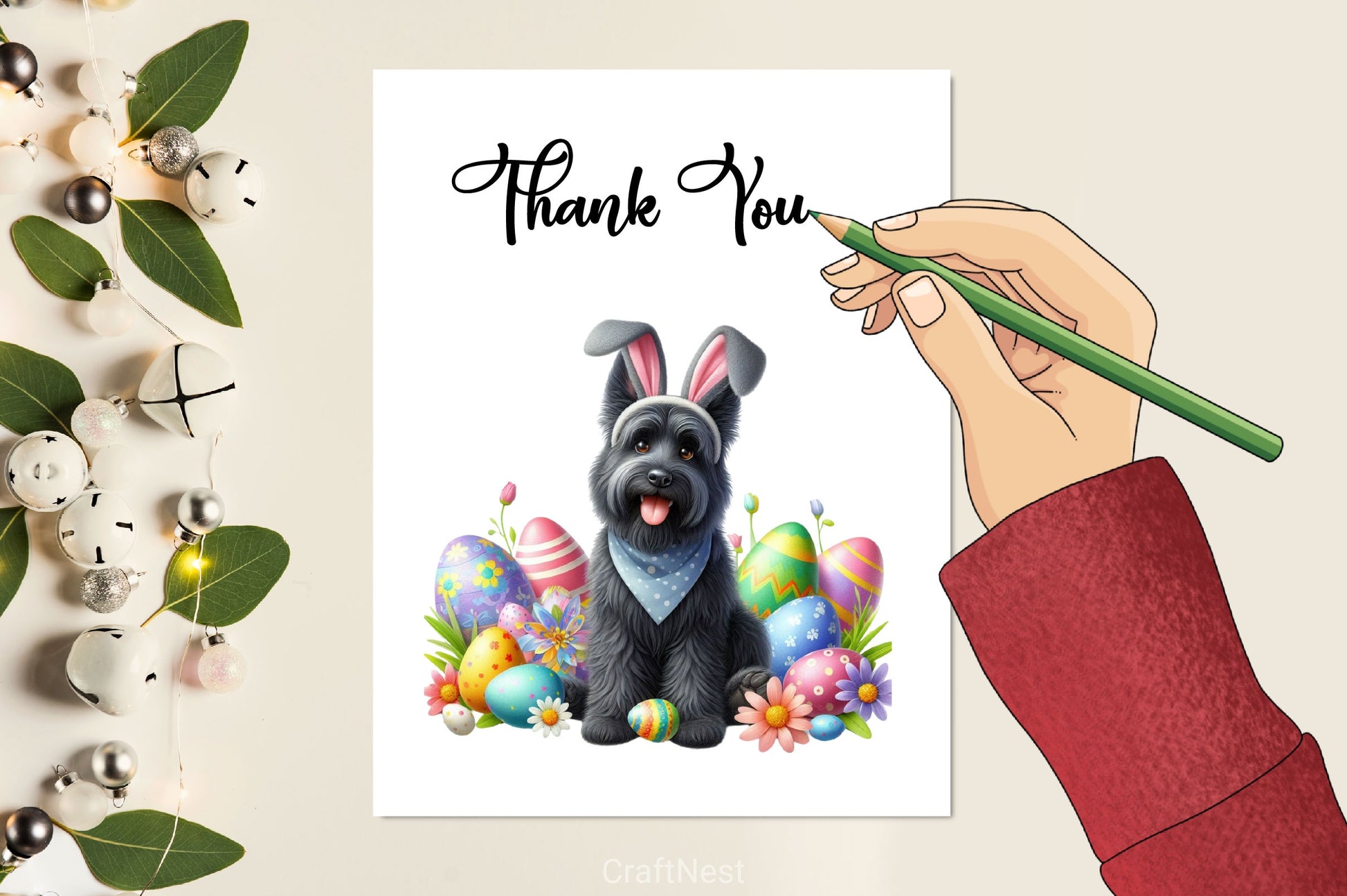 Easter Black Dog Clipart Bundle - CraftNest - Digital Crafting and Art
