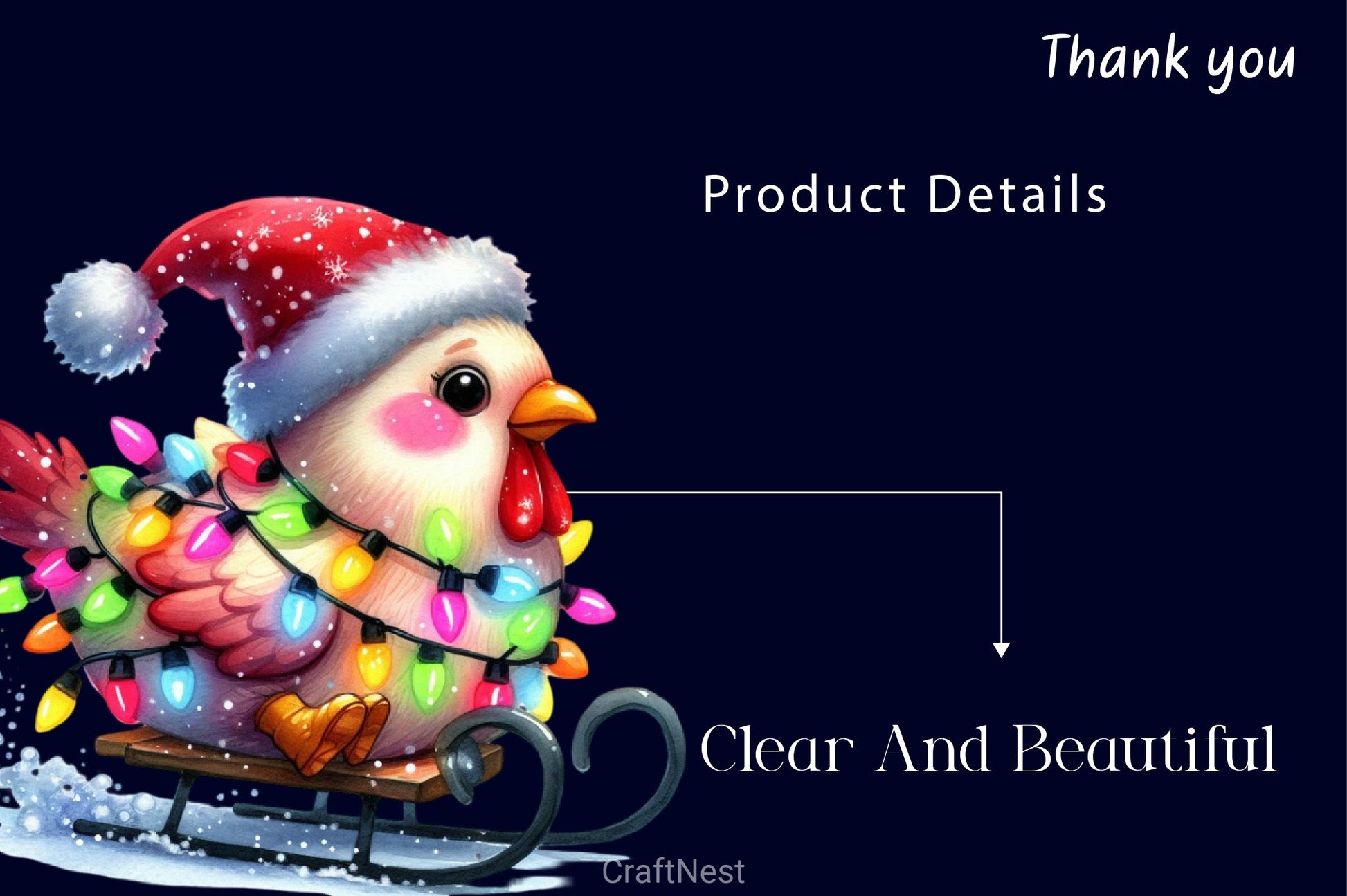 Christmas Funny Chicken Clipart Bundle 2 - CraftNest - Digital Crafting and Art