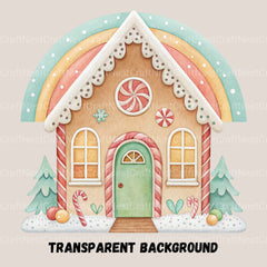 Gingerbread Houses Updated Clipart Bundle - CraftNest - Digital Crafting and Art