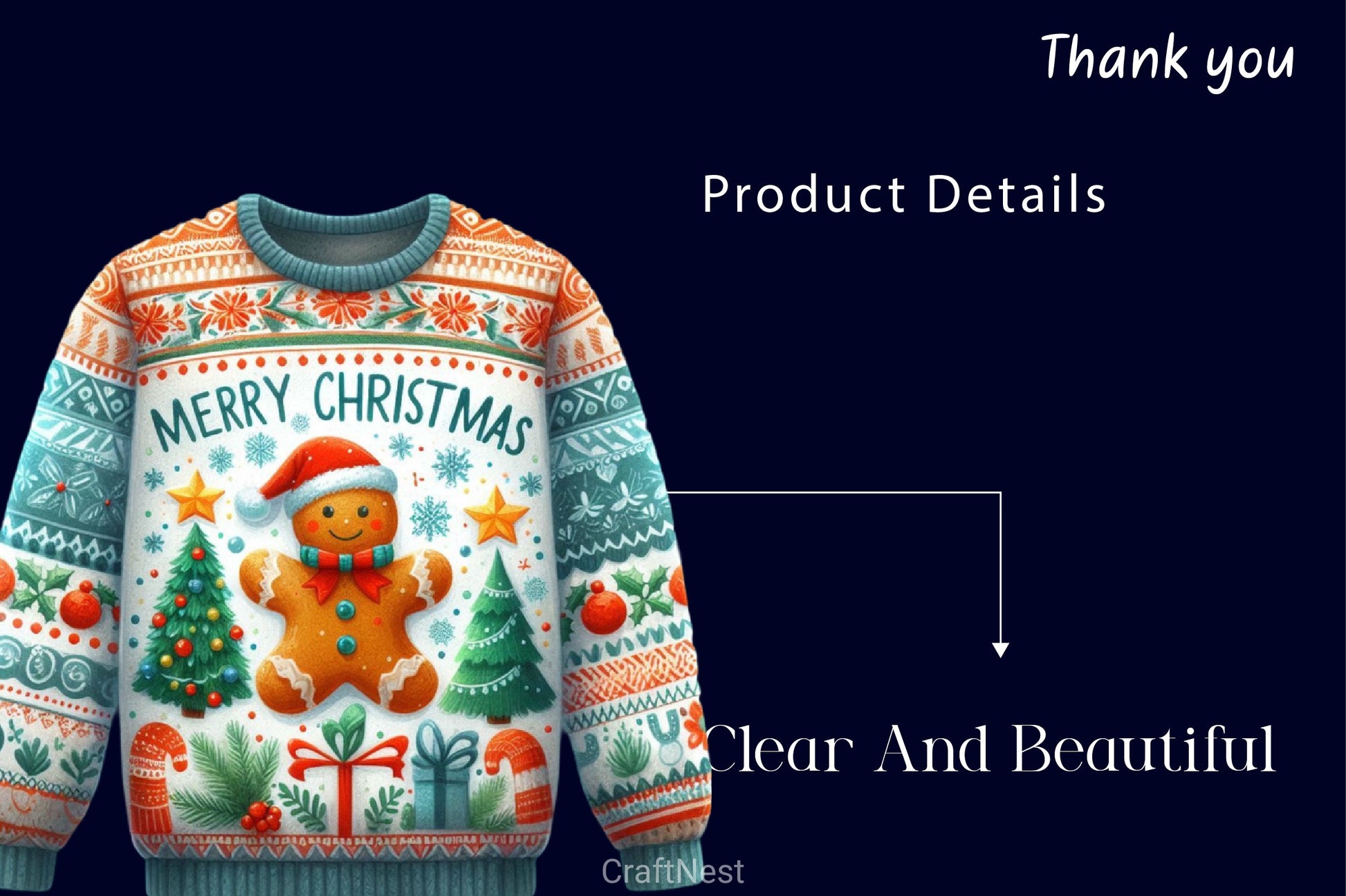 Colorful Christmas Sweater Clipart Bundle - CraftNest - Digital Crafting and Art