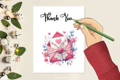 Pink Valentine Crochet Envelopes Clipart Bundle - CraftNest - Digital Crafting and Art