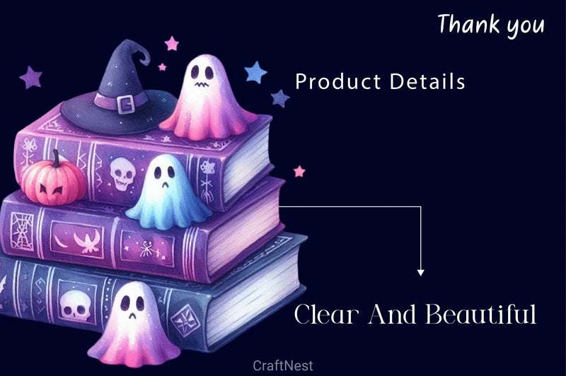 Halloween Books Clipart Bundle 2 - CraftNest - Digital Crafting and Art