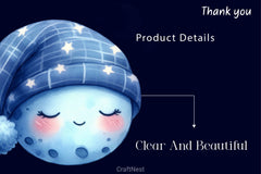 Sleepy Moon Clipart Bundle 2 - CraftNest - Digital Crafting and Art