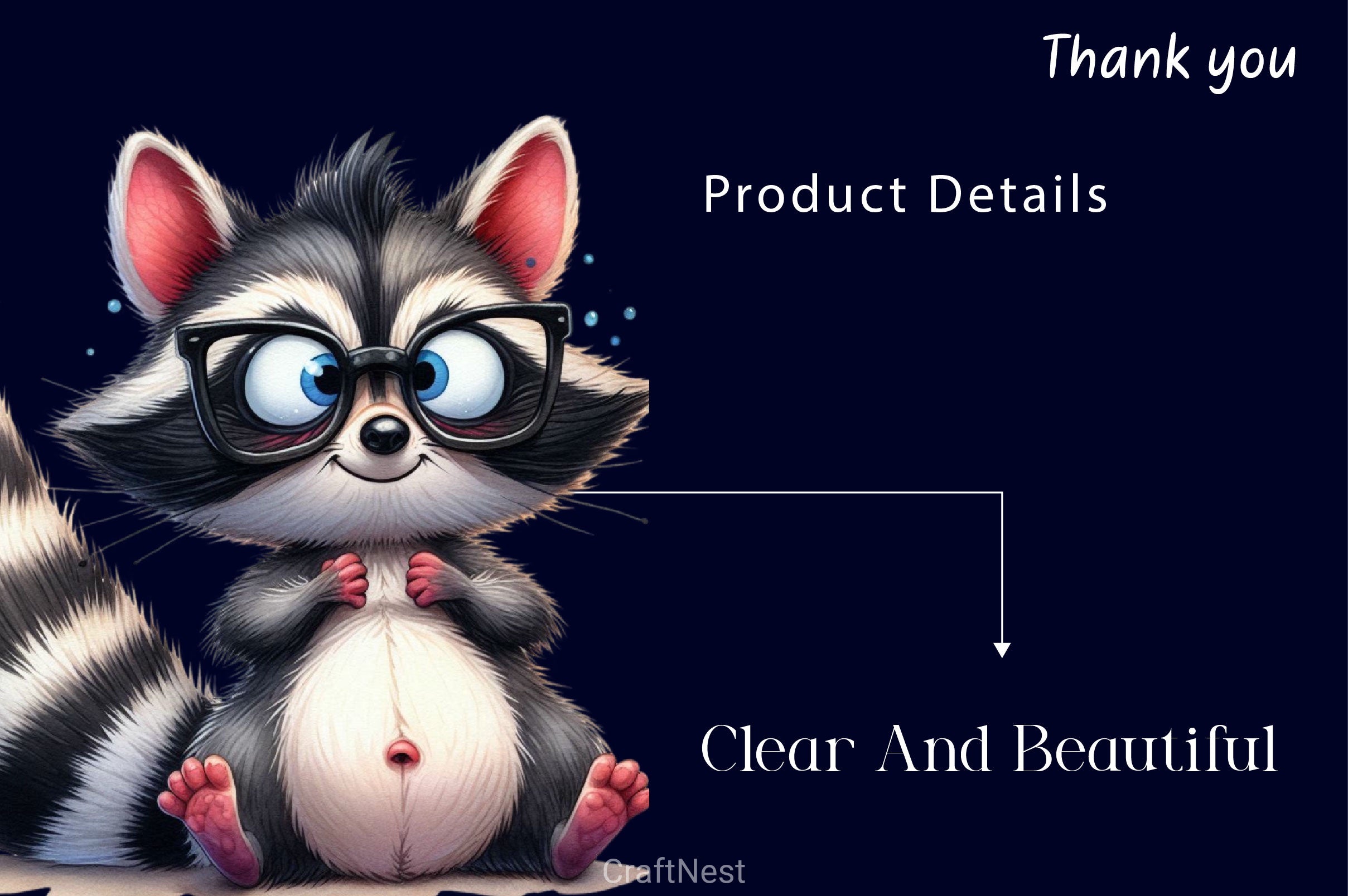 Funny Raccoon Clipart Bundle 3 - CraftNest - Digital Crafting and Art