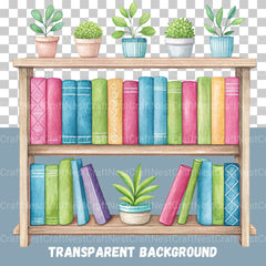 Minimalist Bookshelves Clipart Bundle - CraftNest - Digital Crafting and Art