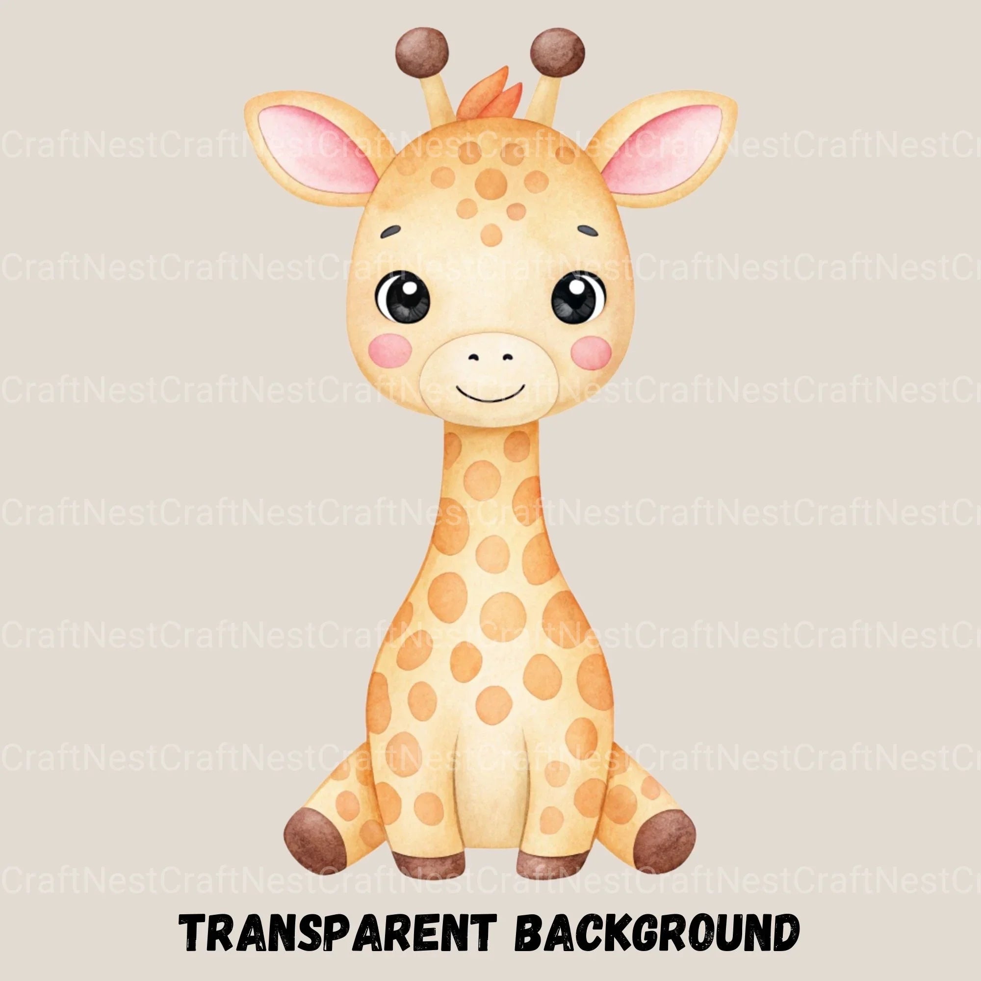 Safari Animals Nursery Clipart Bundle - CraftNest - Digital Crafting and Art