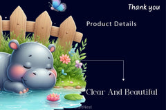 Sleeping Baby Hippo Clipart Bundle 2 - CraftNest - Digital Crafting and Art