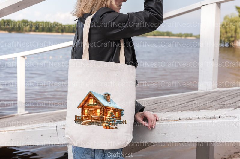 Christmas Winter Cabin Clipart Bundle - CraftNest - Digital Crafting and Art