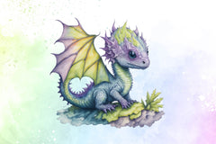 Baby Dragon Clipart Bundle - CraftNest - Digital Crafting and Art