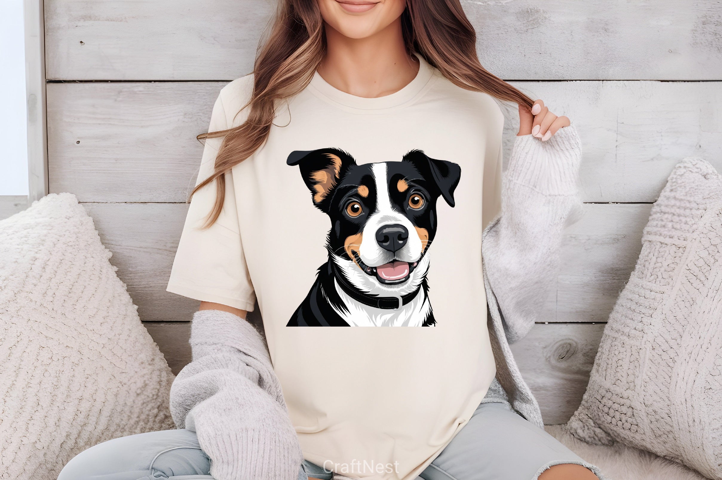 Cute Black & White Dog Clipart Bundle - CraftNest - Digital Crafting and Art