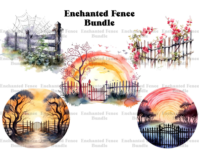 Enchanted Fence Clipart - CraftNest