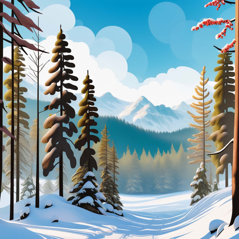 Winter Seamless Digital Paper 3 - CraftNest - Digital Crafting and Art