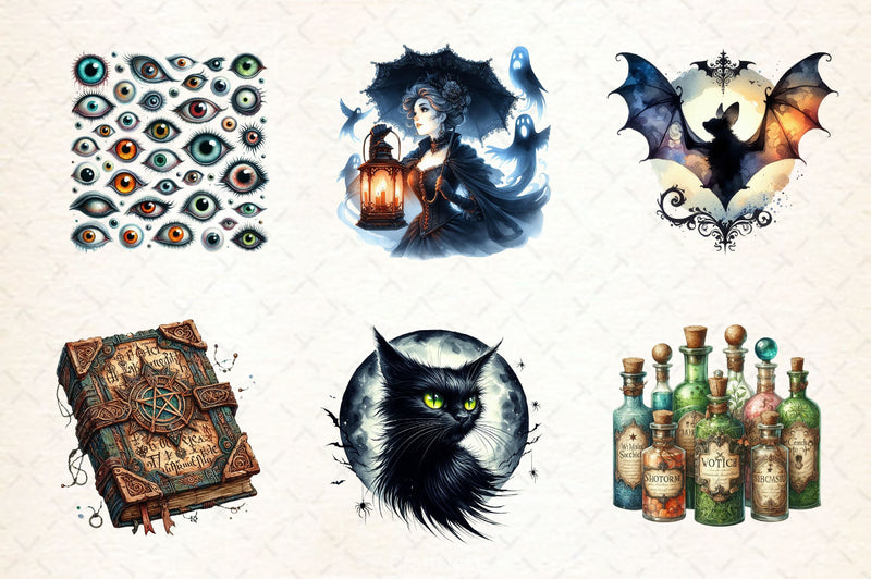 Antique Gothic Clipart Bundle 2 - CraftNest - Digital Crafting and Art