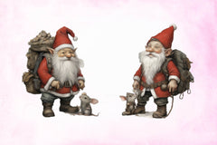 Christmas Gnome Wearing Clipart Bundle - CraftNest - Digital Crafting and Art