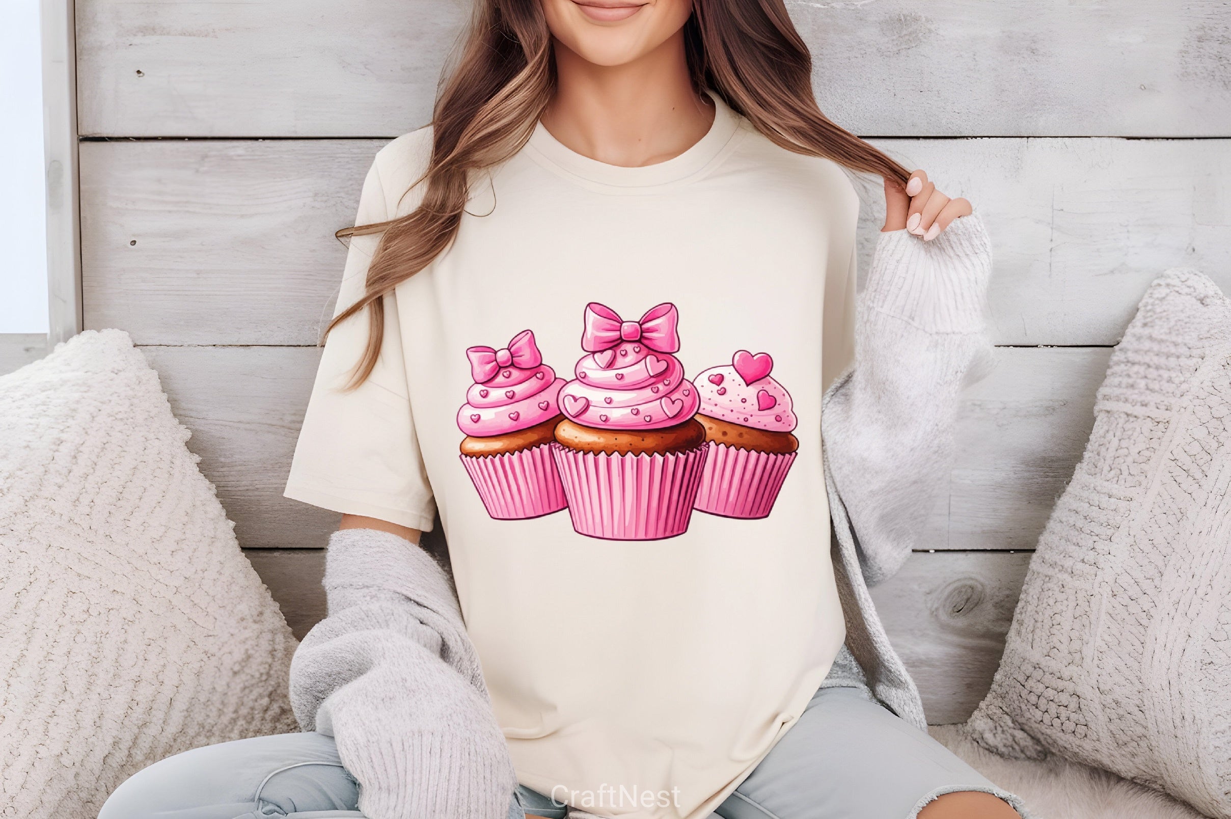 Valentine Cupcake Clipart Bundle 5 - CraftNest - Digital Crafting and Art