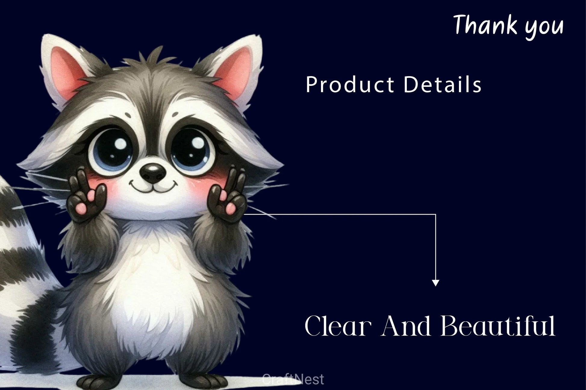 Cute Cartoon Raccoon Clipart Bundle - CraftNest - Digital Crafting and Art
