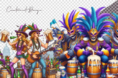 Mardi Gras Drink Theme Clipart Bundle - CraftNest - Digital Crafting and Art