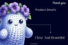 Crochet Ghost Patterns Clipart Bundle 2 - CraftNest - Digital Crafting and Art