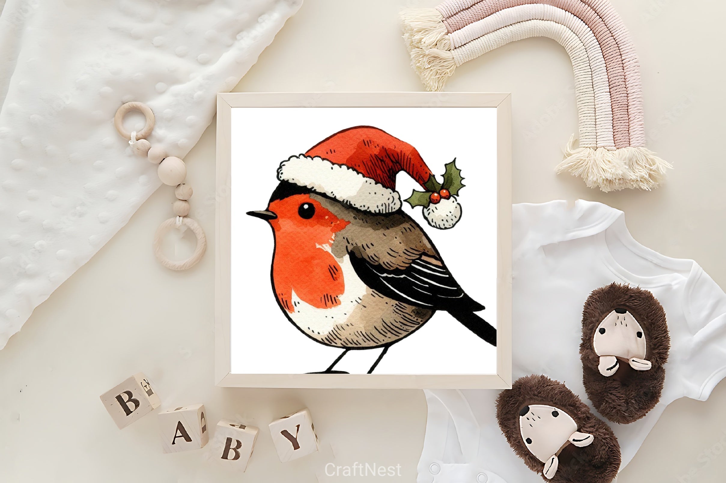 Robin Santa Bird Clipart Bundle - CraftNest - Digital Crafting and Art