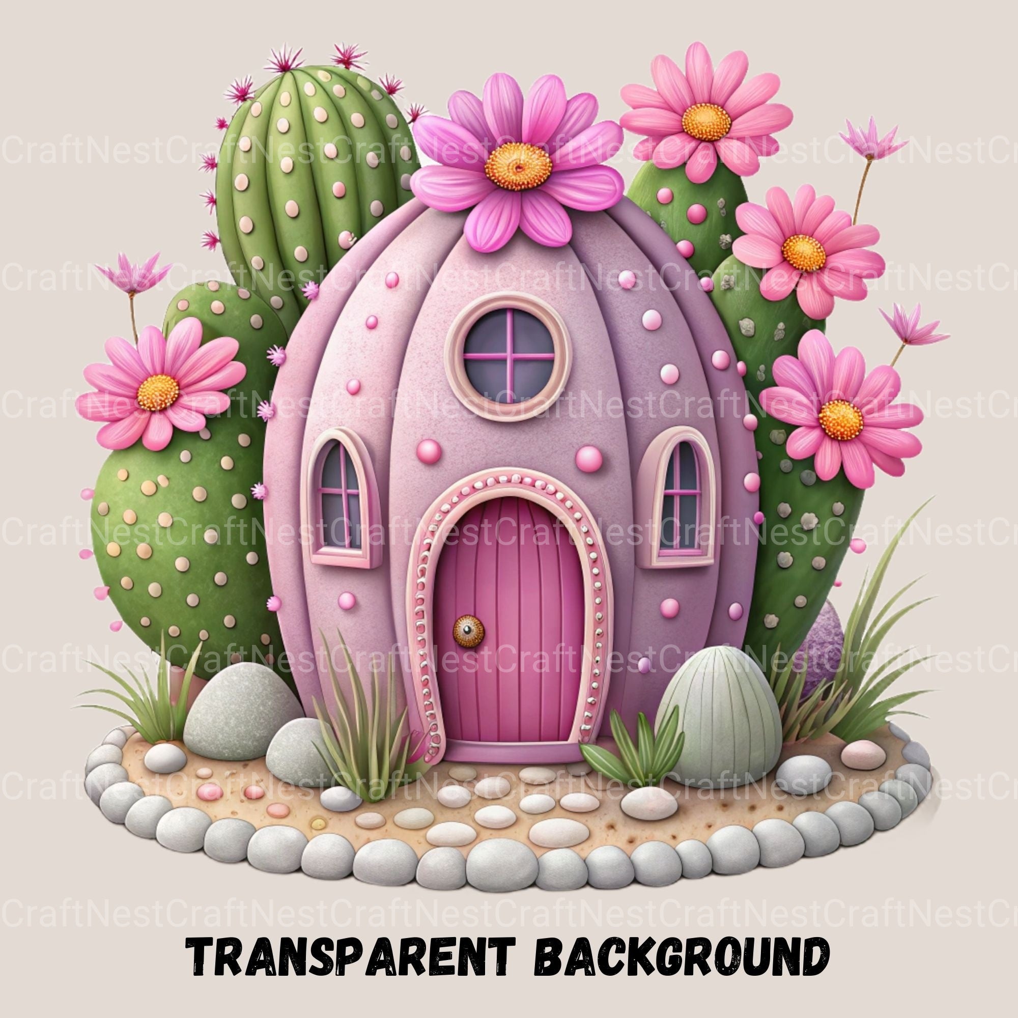 Cactus Houses Clipart Bundle - CraftNest - Digital Crafting and Art