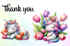 Cute Baby Unicorn Clipart Bundle - CraftNest - Digital Crafting and Art