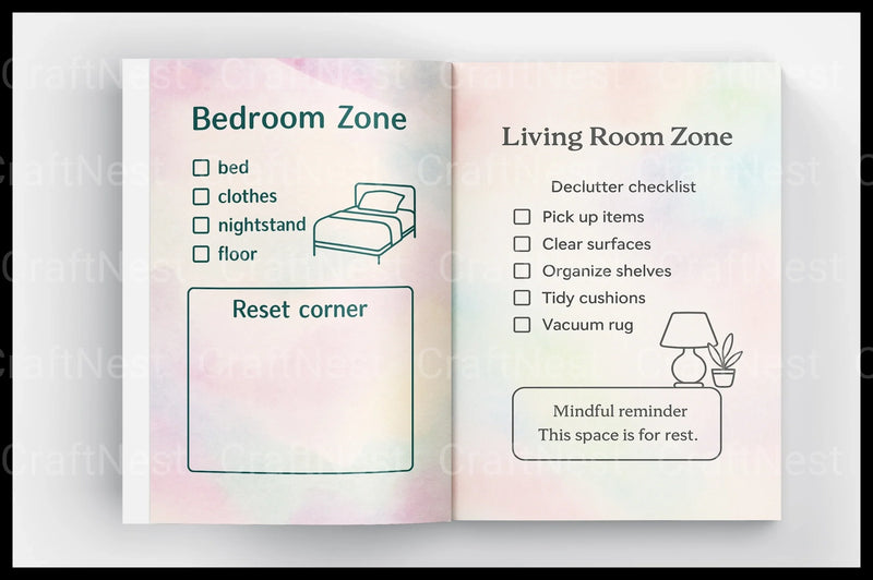 Mindful Cleaning Companion Guide - CraftNest - Digital Crafting and Art