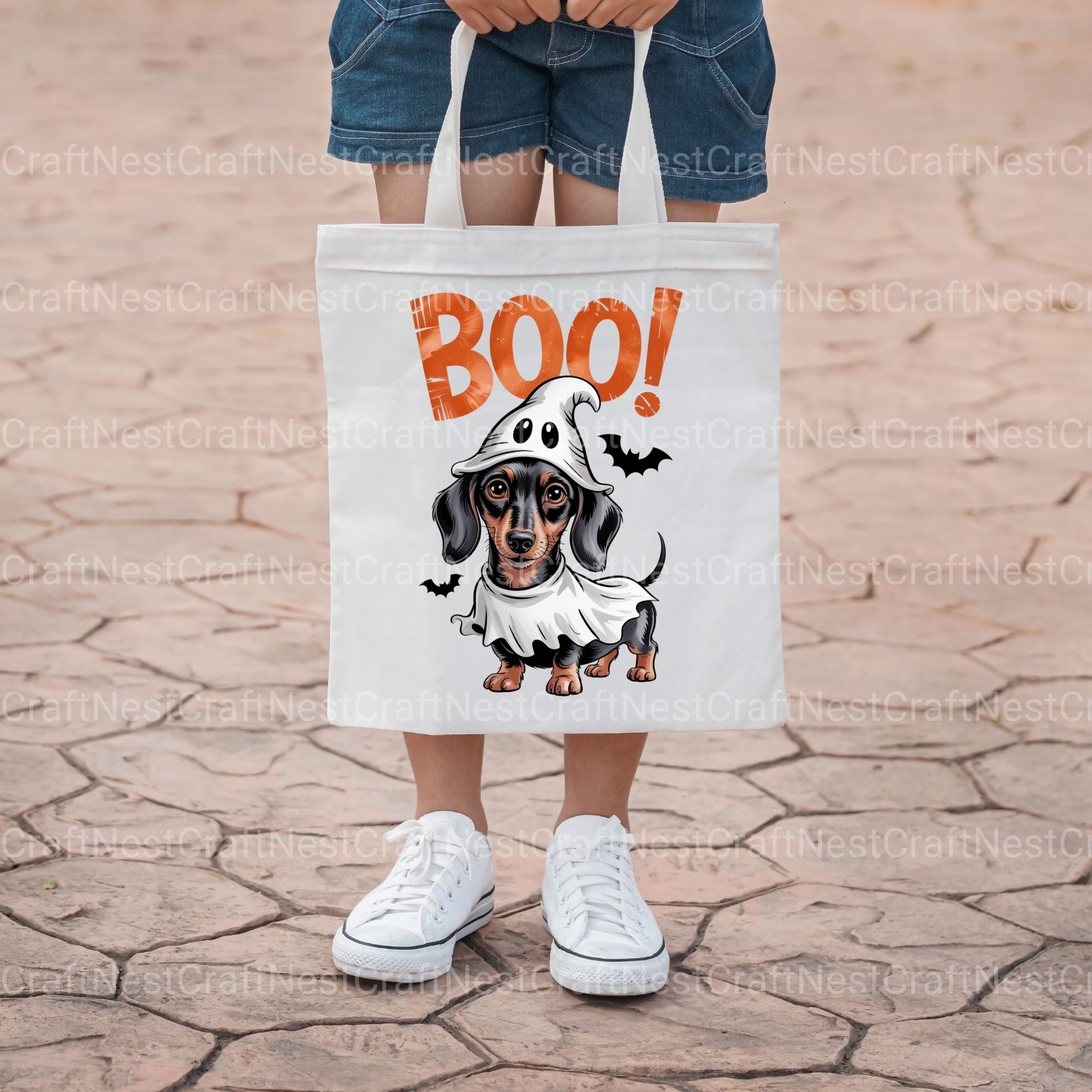 Dachshund Ghost Boo Clipart Bundle - CraftNest - Digital Crafting and Art