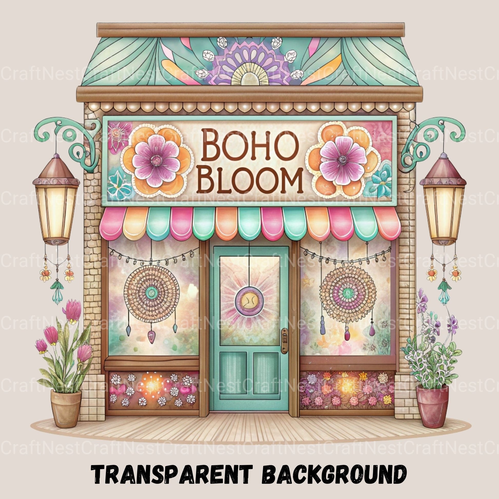 Village Shops Clipart Bundle - CraftNest - Digital Crafting and Art