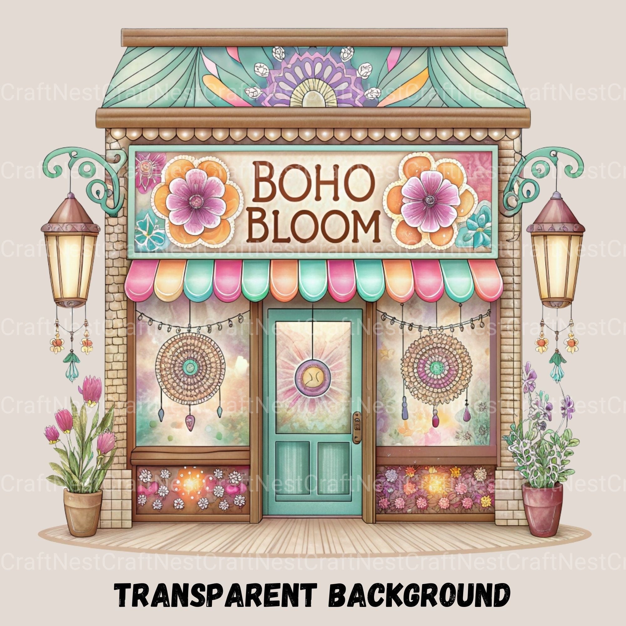 Village Shops Clipart Bundle - CraftNest - Digital Crafting and Art