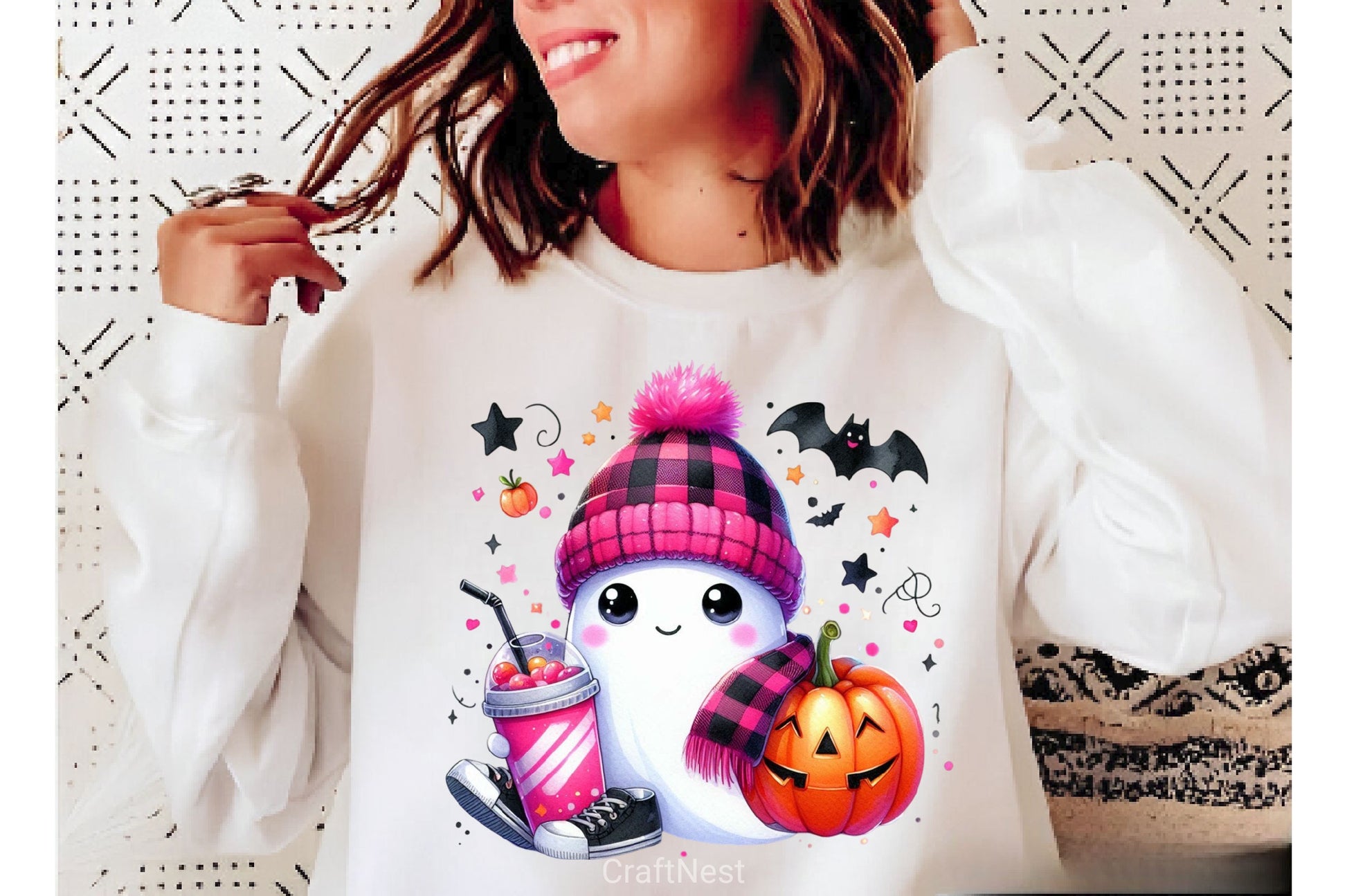 Cute Ghost Cute Halloween Clipart Bundle 17 - CraftNest - Digital Crafting and Art