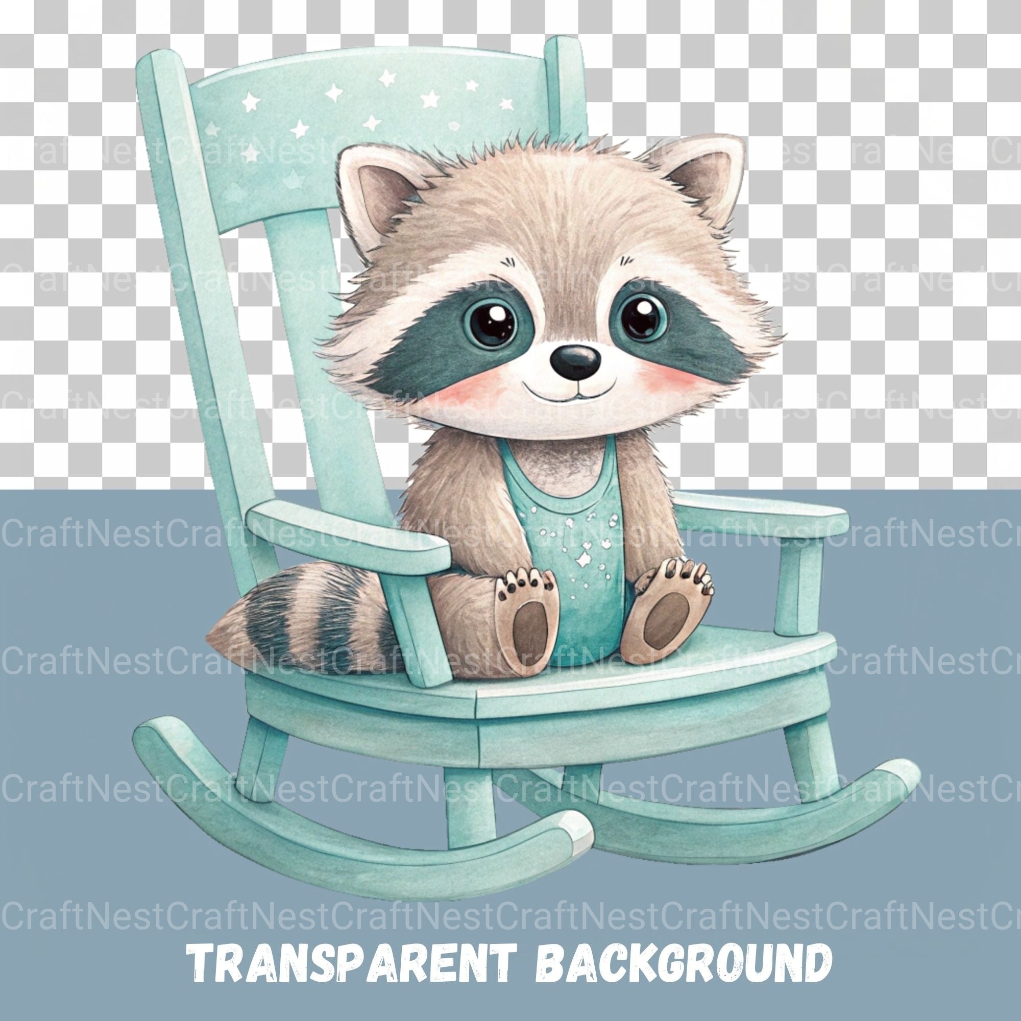 Rocking Chair Nursery Animals Clipart Bundle - CraftNest - Digital Crafting and Art
