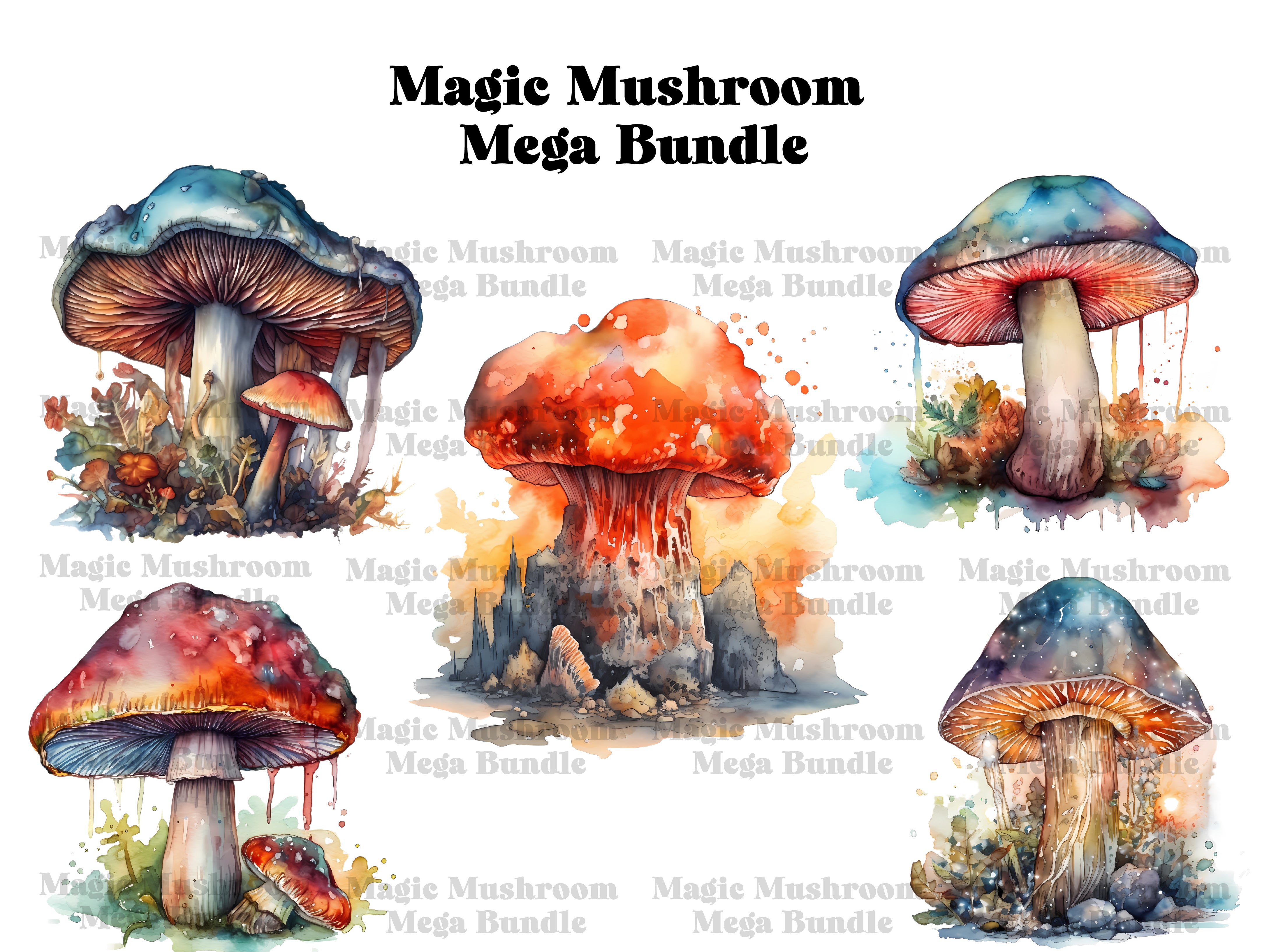 Magic Mushrooms Clipart - CraftNest