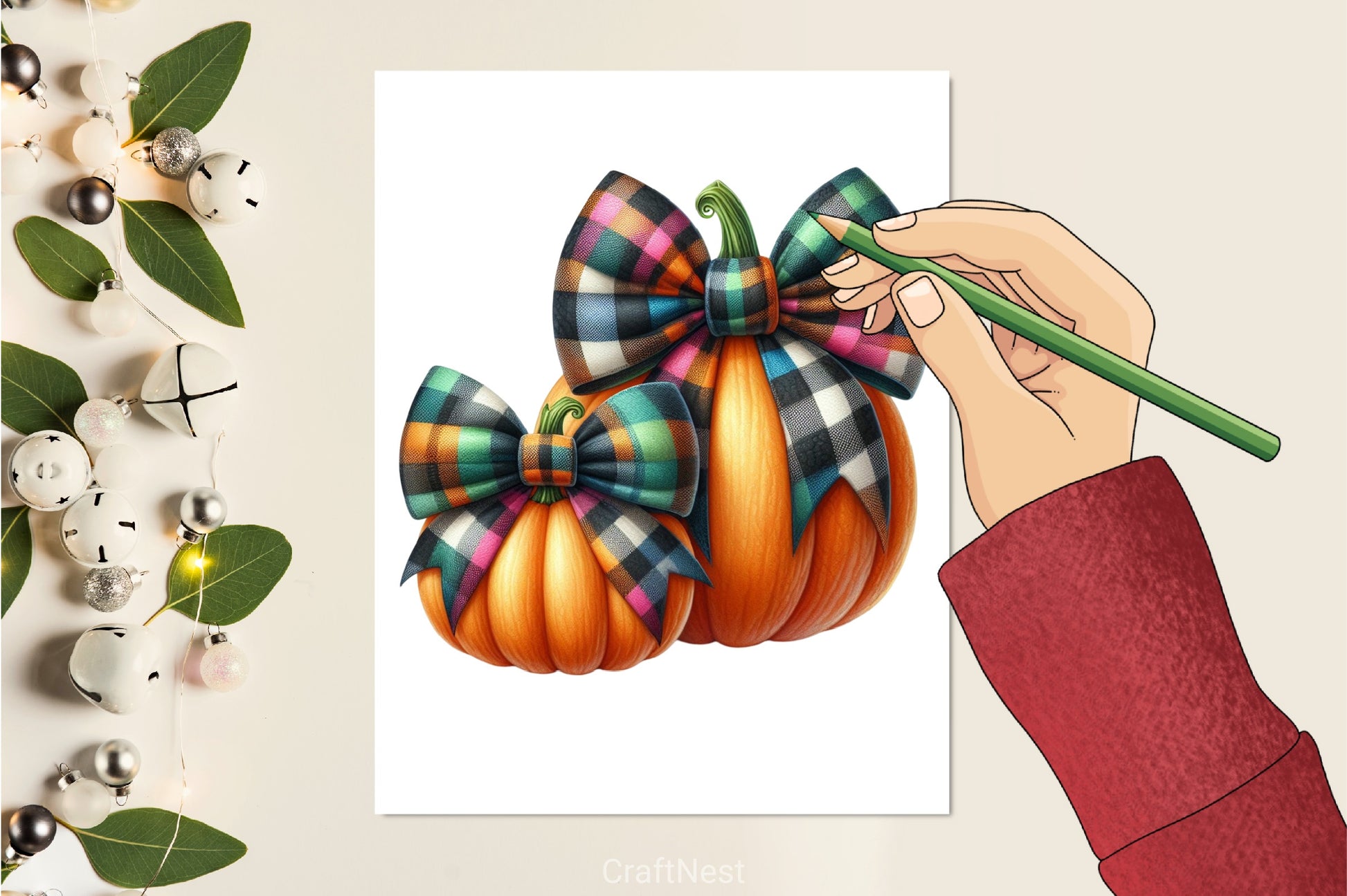 Retro Pumpkin Clipart Bundle - CraftNest - Digital Crafting and Art