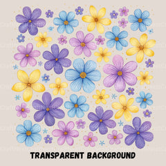 Hippie Flowers Clipart Bundle - CraftNest - Digital Crafting and Art