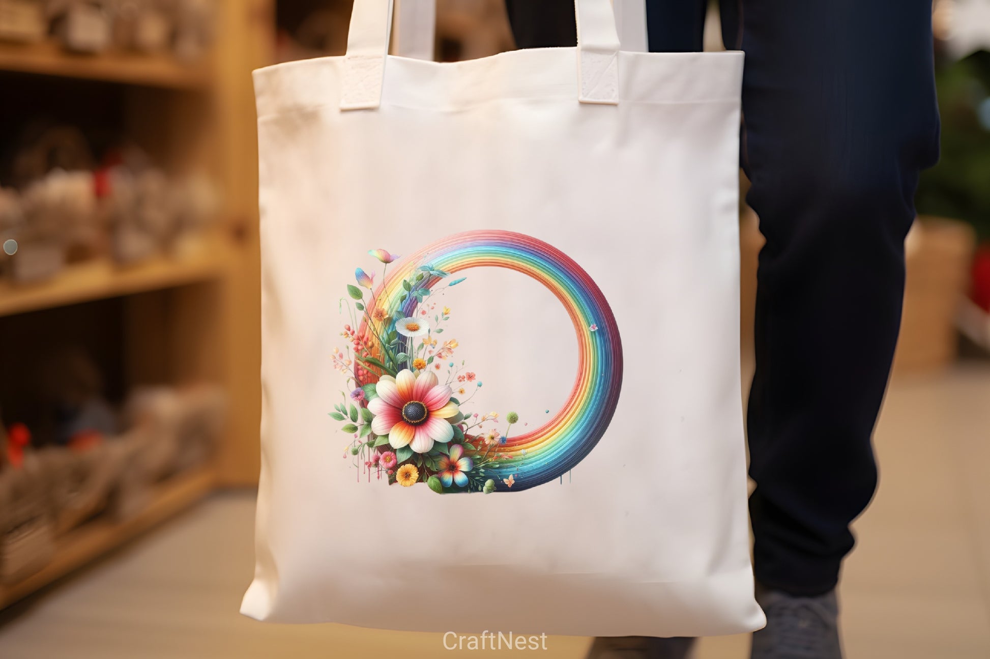 Rainbow Daisy Flower Clipart Bundle - CraftNest - Digital Crafting and Art