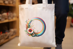 Rainbow Daisy Flower Clipart Bundle - CraftNest - Digital Crafting and Art