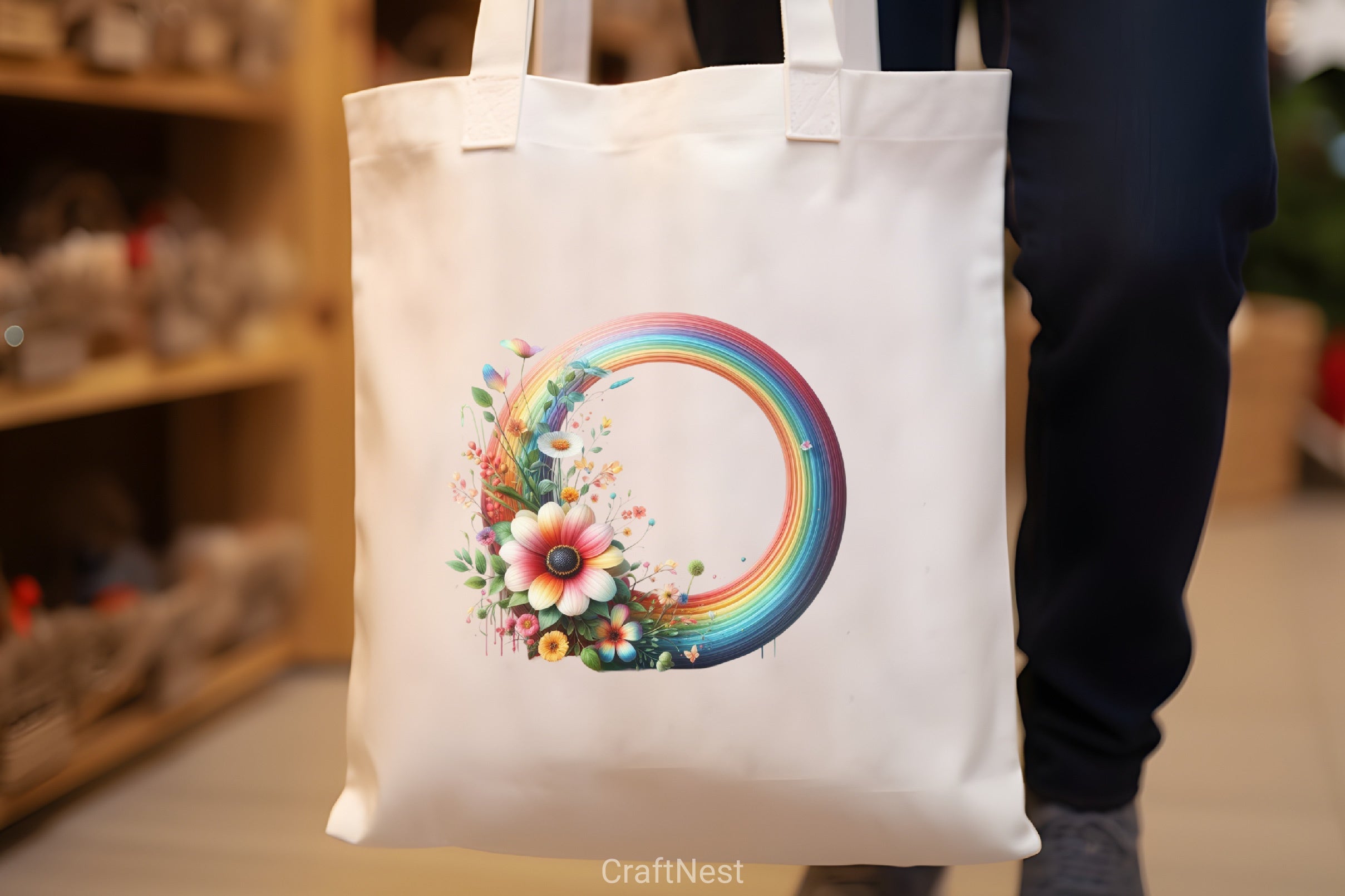 Rainbow Daisy Flower Clipart Bundle - CraftNest - Digital Crafting and Art