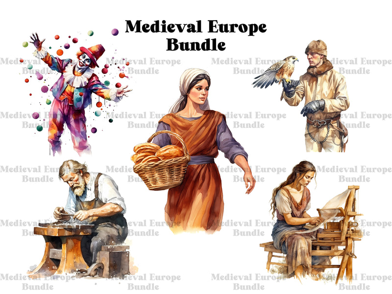 Medieval Europe Clipart - CraftNest