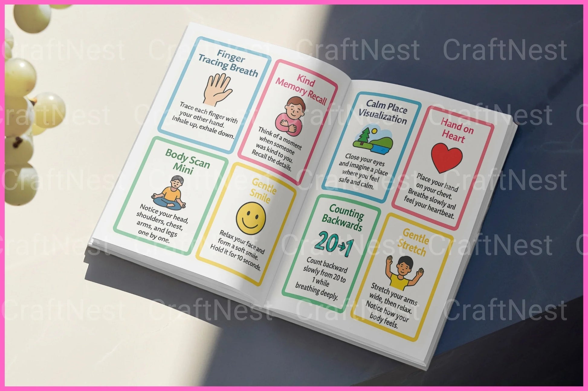 Anxiety Relief Flashcards for Stress Management - CraftNest - Digital Crafting and Art