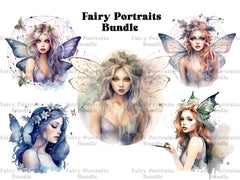 Fairy Portraits Clipart - CraftNest