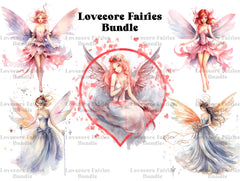 Lovecore Fairies Clipart - CraftNest