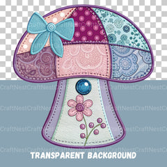 Quilted Mushrooms Clipart Bundle - CraftNest - Digital Crafting and Art