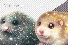 Glitter Mole Clipart Bundle - CraftNest - Digital Crafting and Art