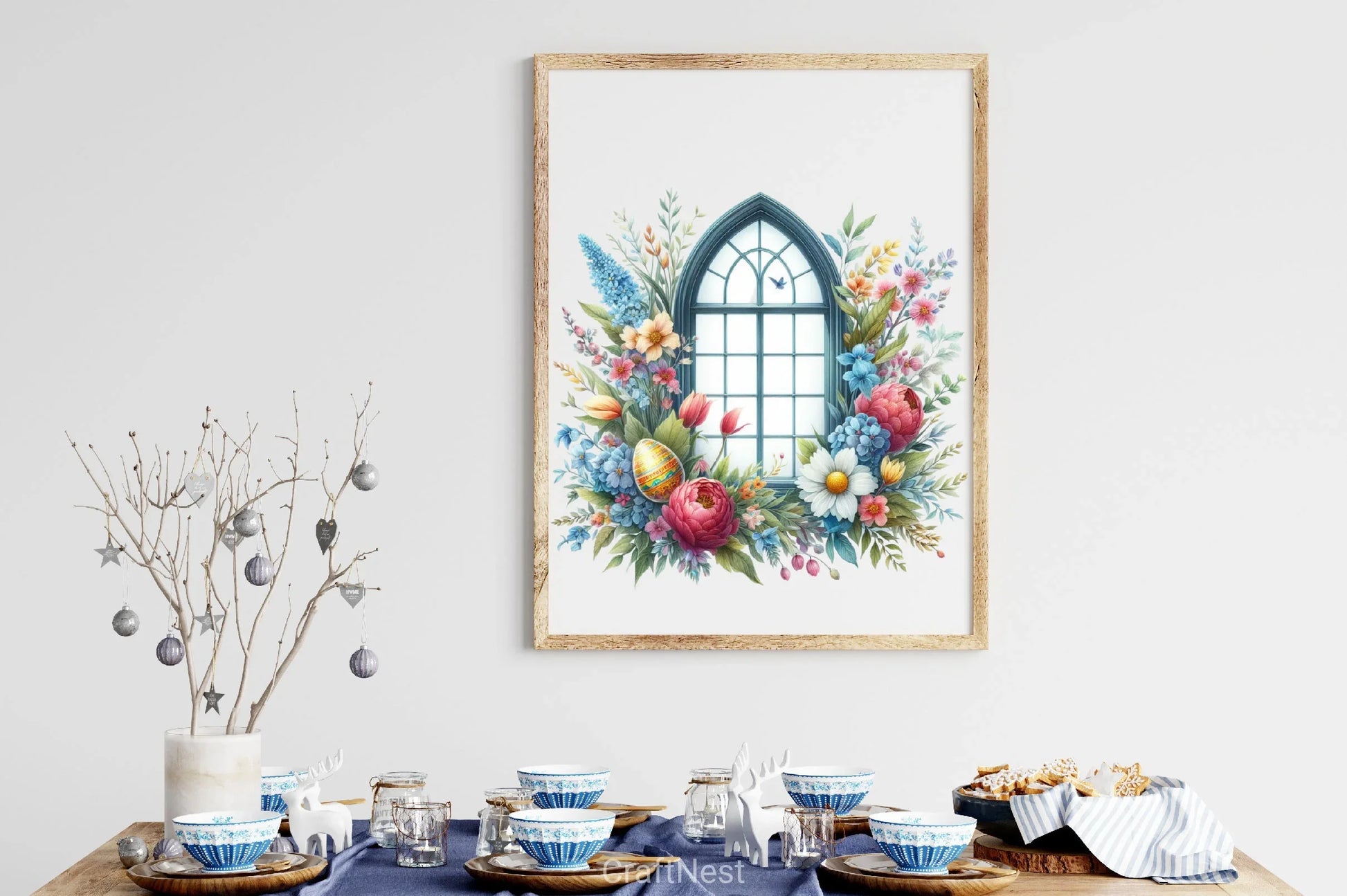 Easter Floral Window Clipart Bundle - CraftNest - Digital Crafting and Art