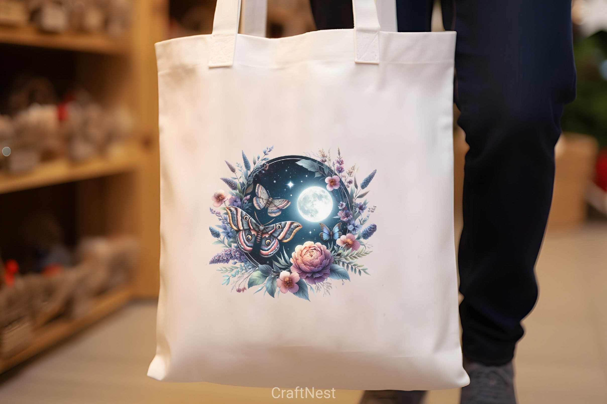 Moth Circle Clipart Bundle - CraftNest - Digital Crafting and Art