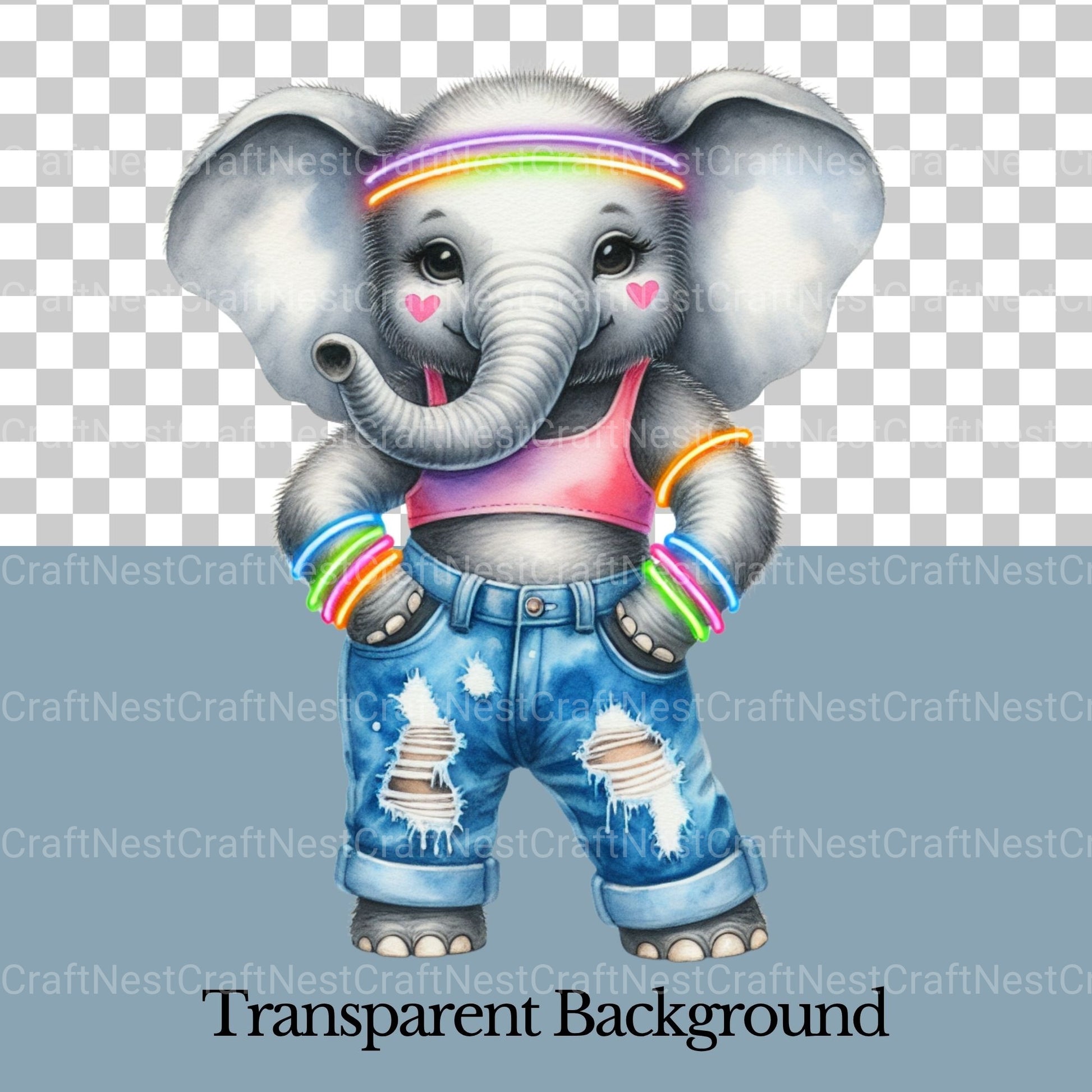 Disco Animals Clipart Bundle - CraftNest - Digital Crafting and Art