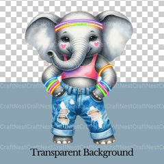 Disco Animals Clipart Bundle - CraftNest - Digital Crafting and Art