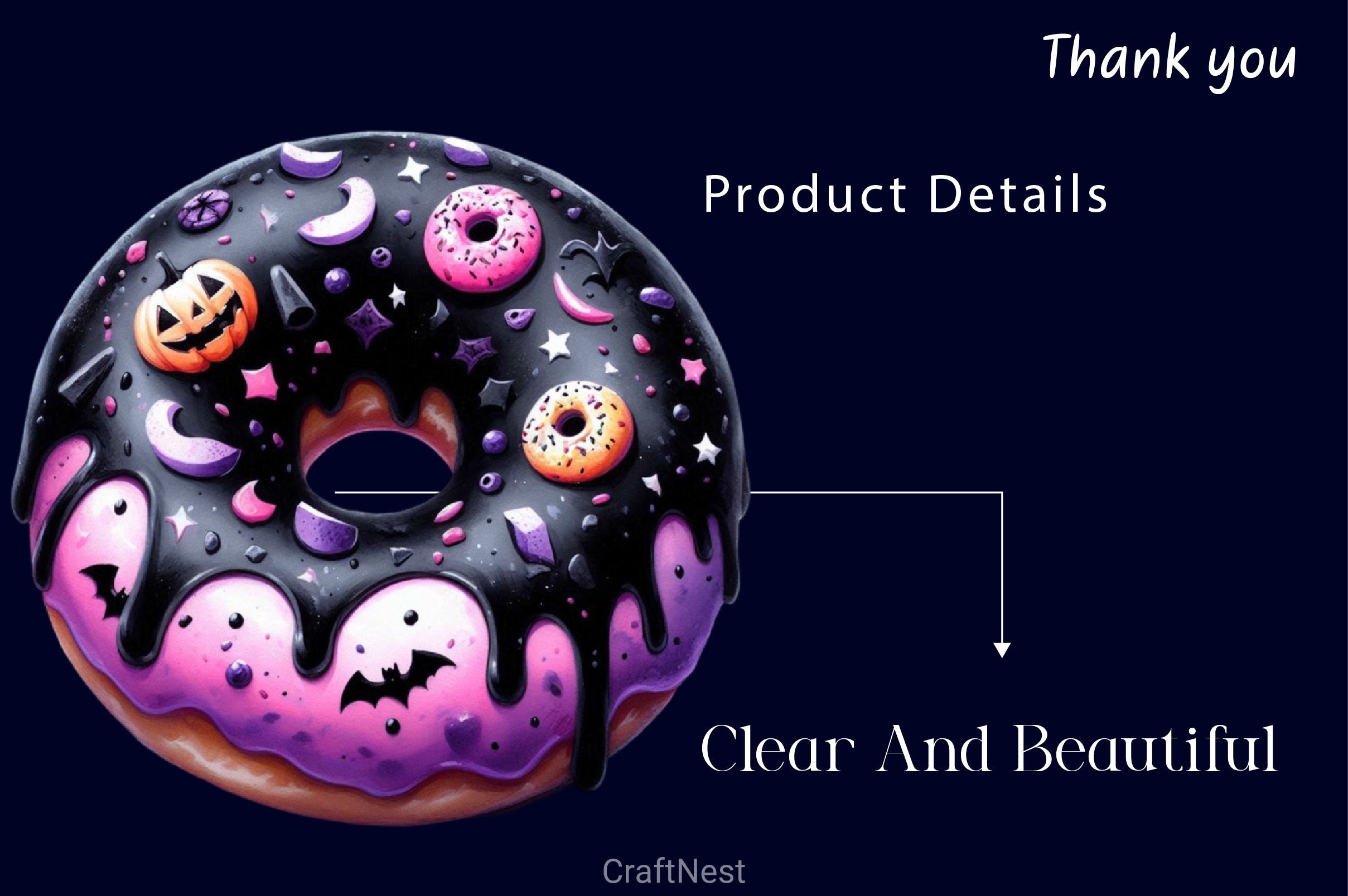 Halloween Donut Clipart Bundle 3 - CraftNest - Digital Crafting and Art