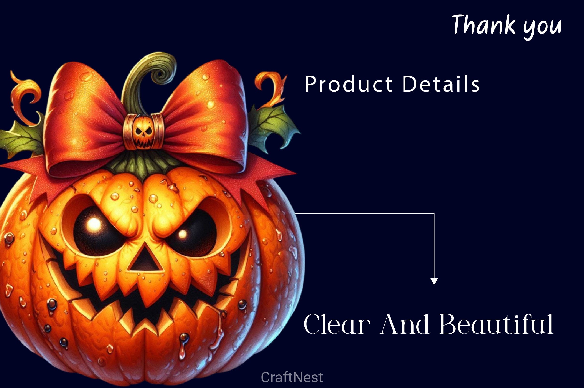 Nasty Pumpkin Halloween Pumpkin Clipart Bundle - CraftNest - Digital Crafting and Art